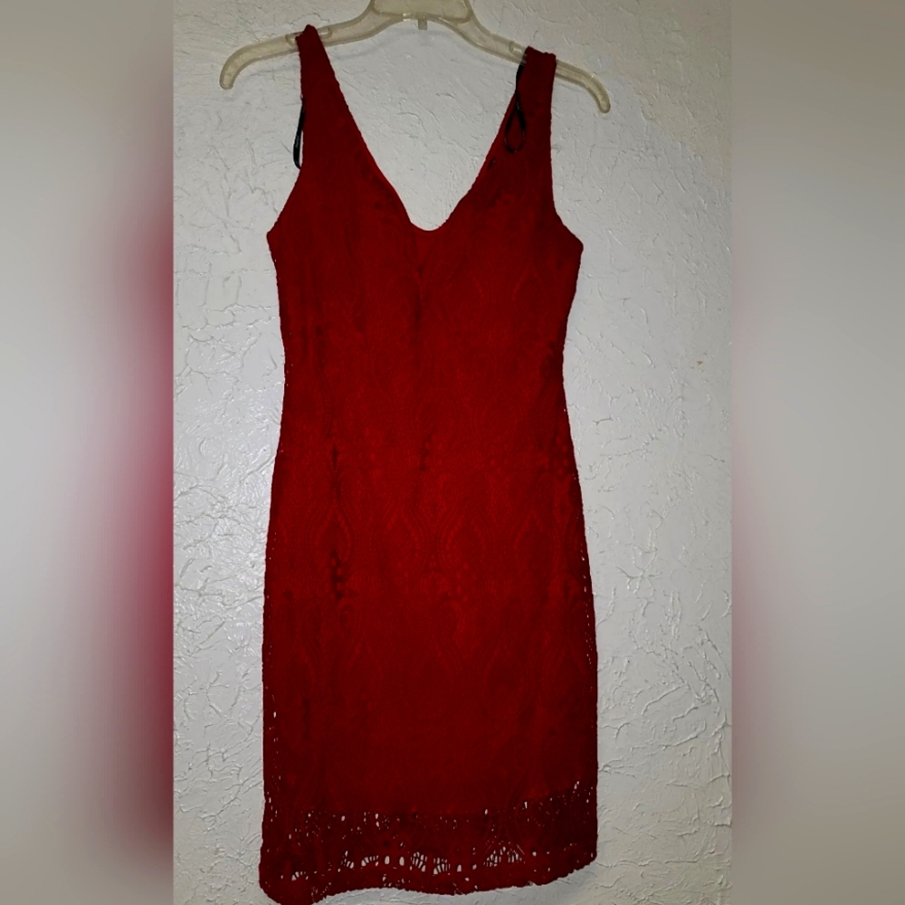 New Medium red Lace Dress NWT - Valentines Day